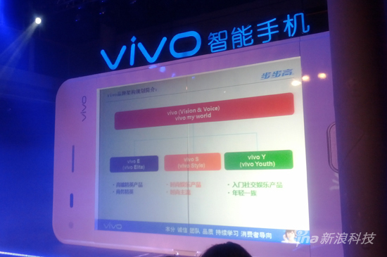 步步高正式发布VIVO智能手机系列 开启智能手机新篇章